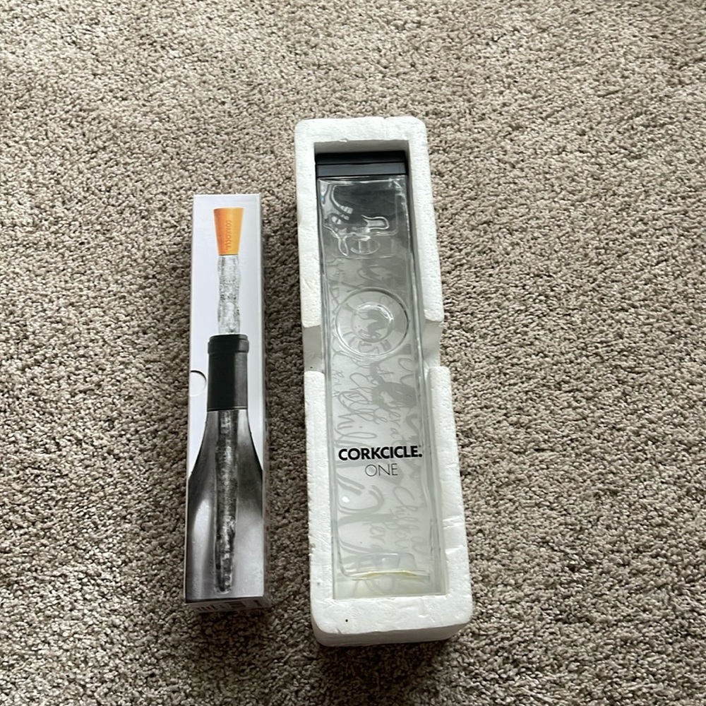 Corkcicle Wine Chiller Stick & 3 In One Aerate Bottle Cooler Storage